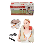 Ingrijire personala si Cosmetice - Sanatate si wellness - Articole wellness - Aparate si dispozitive de masaj - Aparat de Masaj Gat Umeri Spate Cervical Lombar Role 3D Infrarosu 24W Bej - Infinity.ro