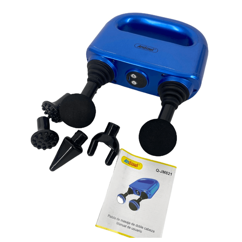 Ingrijire personala si Cosmetice - Sanatate si wellness - Articole wellness - Aparate si dispozitive de masaj - Aparat de masaj pentru relaxare Albastru cu acumulator 2200 mAh Q JM821 - Infinity.ro