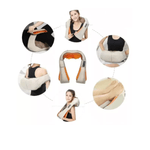 Ingrijire personala si Cosmetice - Sanatate si wellness - Articole wellness - Aparate si dispozitive de masaj - Aparat de Masaj Gat Umeri Spate Cervical Lombar Role 3D Infrarosu 24W Bej - Infinity.ro