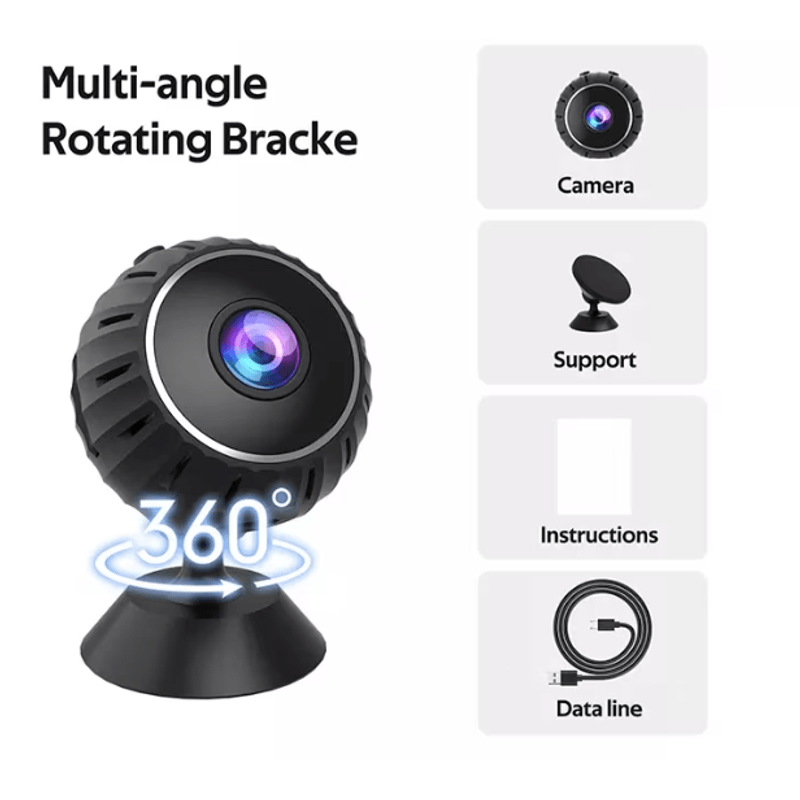 Casa si Gradina - Electrice - Smart Home - Camere de supraveghere - Camera de supraveghere ROTUNDA model Andowl Q S710 WiFi 1080p Full HD rotatie 360 grade Night Vision - Infinity.ro