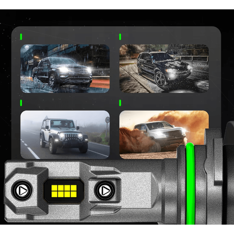 Auto si Moto - Electrice auto - Iluminare si semnalizare - Becuri auto - Set 2 becuri LED F11 H4 de 12000 lm 12 V putere 100W - Infinity.ro