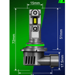 Auto si Moto - Electrice auto - Iluminare si semnalizare - Becuri auto - Set 2 becuri LED F11 H4 de 12000 lm 12 V putere 100W - Infinity.ro