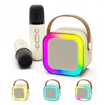 TV, Audio-Video si Foto - Accesorii TV si audio - Microfoane - Set 2 Microfoane Karaoke cu boxa portabila K12 - Infinity.ro