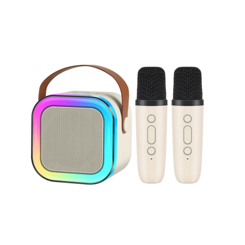 TV, Audio-Video si Foto - Accesorii TV si audio - Microfoane - Set 2 Microfoane Karaoke cu boxa portabila K12 - Infinity.ro