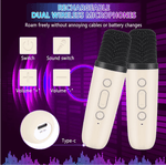 TV, Audio-Video si Foto - Accesorii TV si audio - Microfoane - Set 2 Microfoane Karaoke cu boxa portabila K12 - Infinity.ro