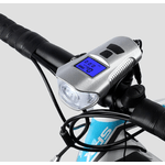 Casa si Gradina - Corpuri si surse de iluminat - Iluminat exterior - Lanterne - Lanterna de Bicicleta FY317 cu Claxon si Kilometraj DIGITAL - Infinity.ro