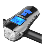 Casa si Gradina - Corpuri si surse de iluminat - Iluminat exterior - Lanterne - Lanterna de Bicicleta FY317 cu Claxon si Kilometraj DIGITAL - Infinity.ro