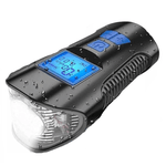 Casa si Gradina - Corpuri si surse de iluminat - Iluminat exterior - Lanterne - Lanterna de Bicicleta FY317 cu Claxon si Kilometraj DIGITAL - Infinity.ro