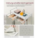 Market - Spalare si intretinere rufe - Uscatoare de rufe si accesorii - Cos de rufe, 2 compartimente, saci de rufe detasabili, raft, cadru metalic, 2x46L, 73x33x72 cm, alb - Infinity.ro