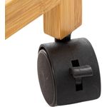 Market - Spalare si intretinere rufe - Uscatoare de rufe si accesorii - Cos rufe 5Five Bambou pe roti, cadru bambus, 52 litri, 55x28x80 cm, bej - Infinity.ro