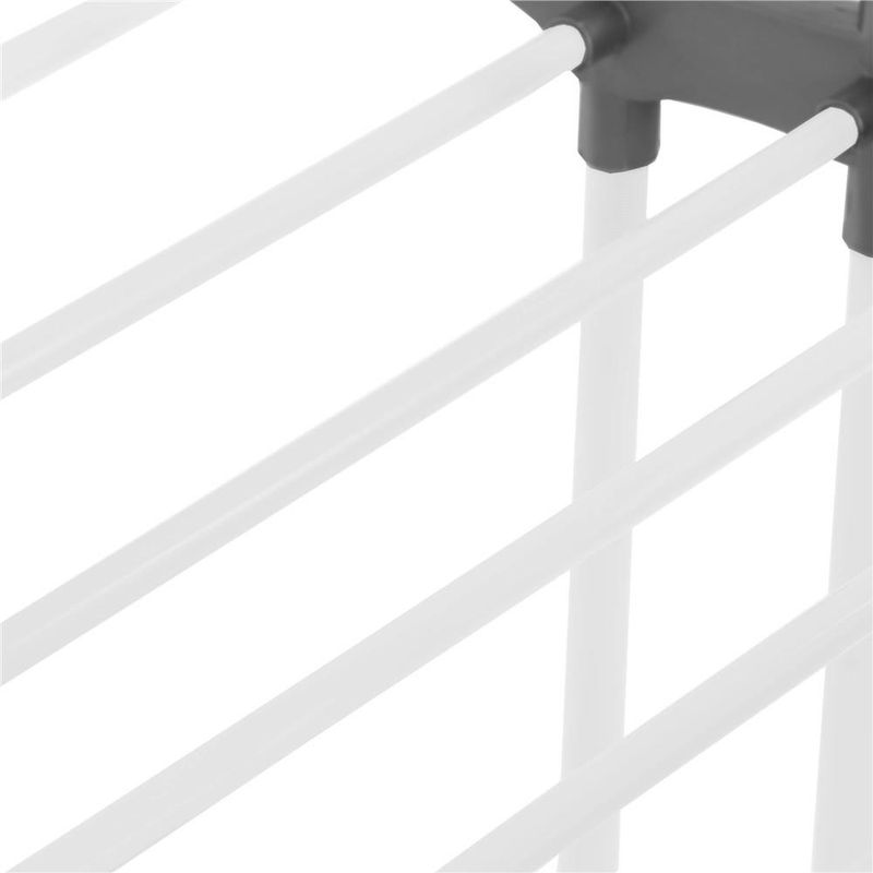 Market - Spalare si intretinere rufe - Uscatoare de rufe si accesorii - Uscator vertical pentru rufe, mobil si pliabil, cu doua umerase, 75x57x170cm, sarcina 20kg - Infinity.ro