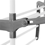 Market - Spalare si intretinere rufe - Uscatoare de rufe si accesorii - Uscator vertical pentru rufe, mobil si pliabil, cu doua umerase, 75x57x170cm, sarcina 20kg - Infinity.ro