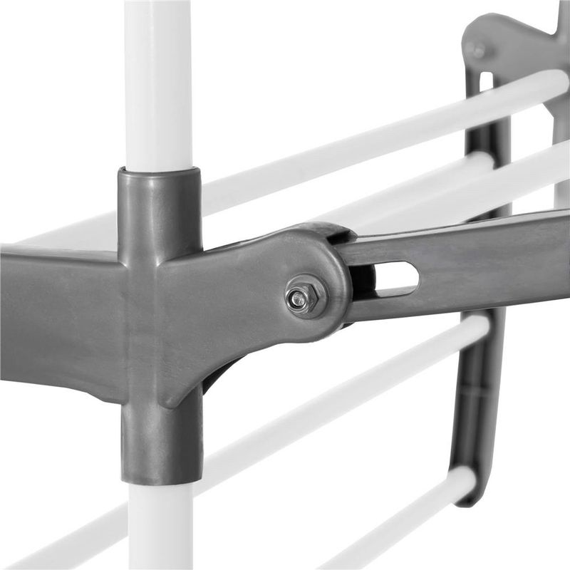 Market - Spalare si intretinere rufe - Uscatoare de rufe si accesorii - Uscator vertical pentru rufe, mobil si pliabil, cu doua umerase, 75x57x170cm, sarcina 20kg - Infinity.ro