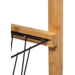 Casa si Gradina - Bucatarie si vesela - Ustensile bucatarie - Tavi servire - Carucior 5Five Blackwood cu 3 niveluri, bambus si MDF, 41x22x83 cm, natur si negru - Infinity.ro