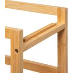 Casa si Gradina - Bucatarie si vesela - Ustensile bucatarie - Tavi servire - Carucior 5Five Blackwood cu 3 niveluri, bambus si MDF, 41x22x83 cm, natur si negru - Infinity.ro