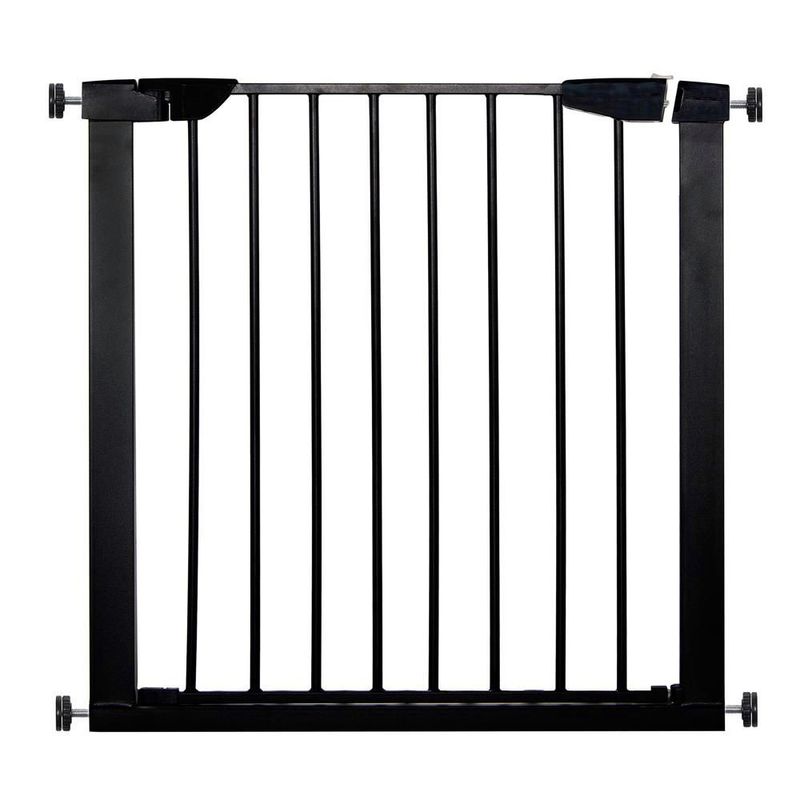 Petshop - Accesorii petshop - Jucarii animale - Jucarii educative - Poarta de siguranta Safety Gate pentru scari, ajustabila 97-103 cm, din otel, neagra - Infinity.ro