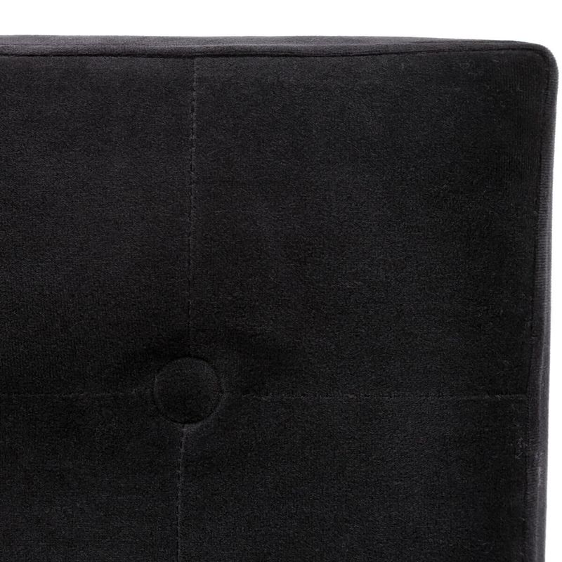 Casa si Gradina - Mobilier - Scaune si fotolii - Fotolii - Taburet pliabil Atmosphera Lysandre cu spatiu de depozitare, 38x38x38 cm, negru - Infinity.ro