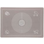 Casa si Gradina - Bucatarie si vesela - Ustensile bucatarie - Forme prajituri - Plansa din silicon alimentar de framantat aluat, rezistenta la temperaturi ridicate, 65x45cm, gri - Infinity.ro