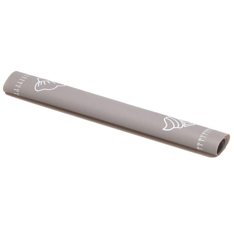 Casa si Gradina - Bucatarie si vesela - Ustensile bucatarie - Forme prajituri - Plansa din silicon alimentar de framantat aluat, rezistenta la temperaturi ridicate, 65x45cm, gri - Infinity.ro