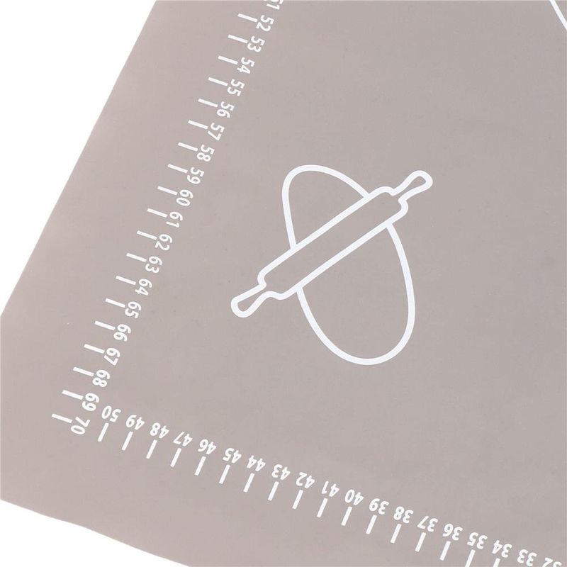 Casa si Gradina - Bucatarie si vesela - Ustensile bucatarie - Forme prajituri - Plansa din silicon alimentar de framantat aluat, rezistenta la temperaturi ridicate, 65x45cm, gri - Infinity.ro