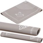 Casa si Gradina - Bucatarie si vesela - Ustensile bucatarie - Forme prajituri - Plansa din silicon alimentar de framantat aluat, rezistenta la temperaturi ridicate, 65x45cm, gri - Infinity.ro