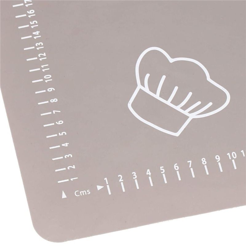 Casa si Gradina - Bucatarie si vesela - Ustensile bucatarie - Forme prajituri - Plansa din silicon alimentar de framantat aluat, rezistenta la temperaturi ridicate, 65x45cm, gri - Infinity.ro