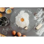 Casa si Gradina - Bucatarie si vesela - Ustensile bucatarie - Forme prajituri - Plansa din silicon alimentar de framantat aluat, rezistenta la temperaturi ridicate, 65x45cm, gri - Infinity.ro