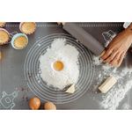 Casa si Gradina - Bucatarie si vesela - Ustensile bucatarie - Forme prajituri - Plansa din silicon alimentar de framantat aluat, rezistenta la temperaturi ridicate, 65x45cm, gri - Infinity.ro