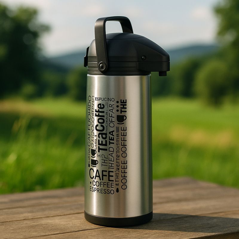 Casa si Gradina - Mobilier - Seturi de mobilier - Seturi bucatarie - Termos bauturi 5Five Neta, inox, 1.8 litri, 17x13x36 cm, argintiu - Infinity.ro