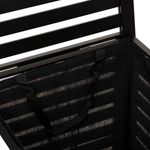 Casa si Gradina - Mobilier - Mobilier baie - Corpuri baie - Cos rufe 5Five Sicela din lemn MDF, capacitate 65 litri, 40x40x58 cm, negru - Infinity.ro