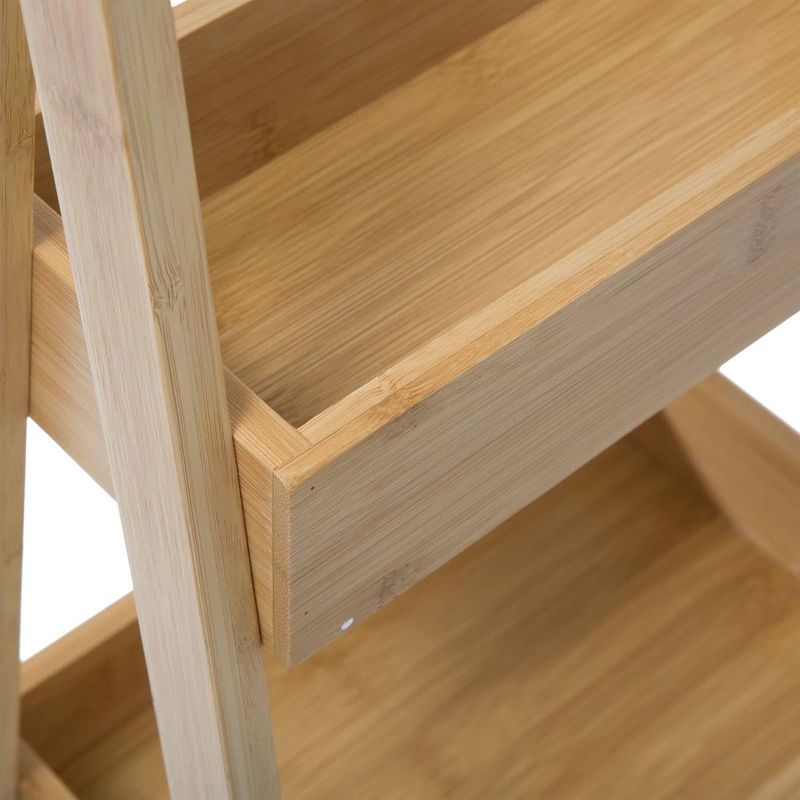 Casa si Gradina - Mobilier - Mobilier baie - Corpuri baie - Etajera 5Five Green Harmony 3 niveluri, din bambus, 30x25x78 cm, maro natur - Infinity.ro