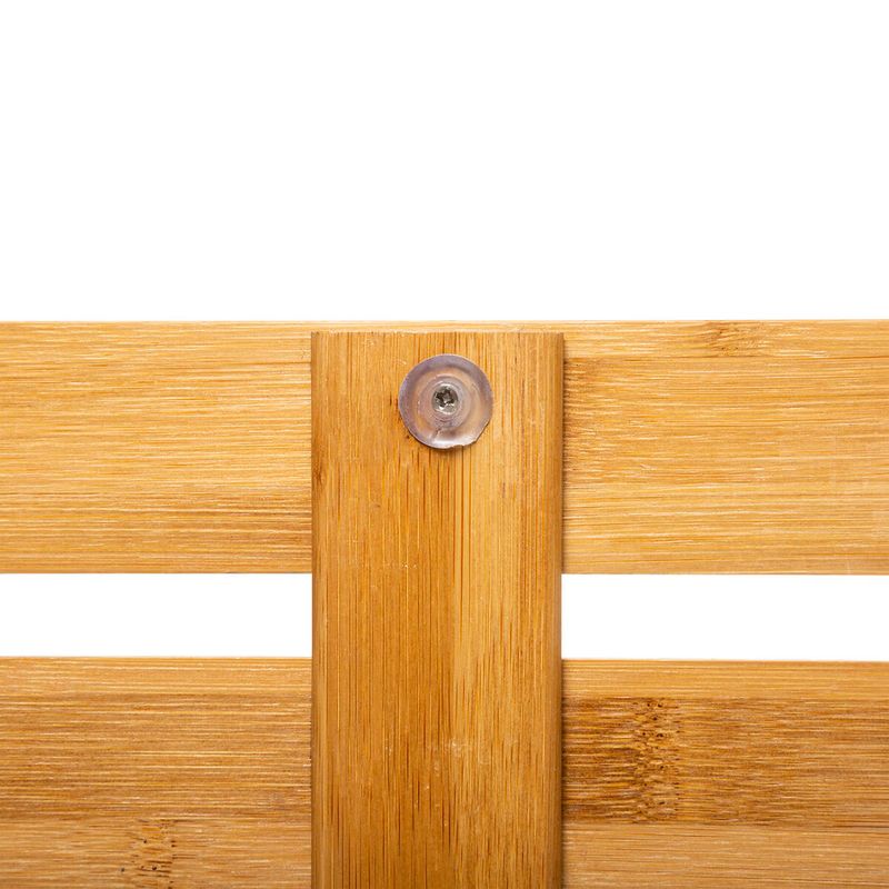 Casa si Gradina - Sanitare - Suporturi si accesorii baie - Accesorii baie - Gratar pentru dus 5Five Ilyan, din bambus, antiderapant, 68x50 cm, natur - Infinity.ro