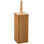 Casa si Gradina - Sanitare - Suporturi si accesorii baie - Accesorii baie - Perie toaleta 5Five Terre Inconnue cu suport cilindric, bambus si polipropilena, 10x10x38 cm, natur - Infinity.ro