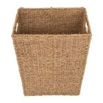 Market - Spalare si intretinere rufe - Uscatoare de rufe si accesorii - Cos rufe 5Five din trestie impletita, cadru metalic, 40 litri, 37x22x55 cm, maro - Infinity.ro