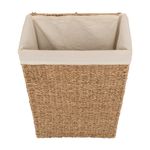Market - Spalare si intretinere rufe - Uscatoare de rufe si accesorii - Cos rufe 5Five din trestie impletita, cadru metalic, 40 litri, 37x22x55 cm, maro - Infinity.ro