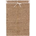 Market - Spalare si intretinere rufe - Uscatoare de rufe si accesorii - Cos rufe 5Five din trestie impletita, cadru metalic, 40 litri, 37x22x55 cm, maro - Infinity.ro