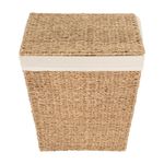 Market - Spalare si intretinere rufe - Uscatoare de rufe si accesorii - Cos rufe 5Five din trestie impletita, cadru metalic, 40 litri, 37x22x55 cm, maro - Infinity.ro