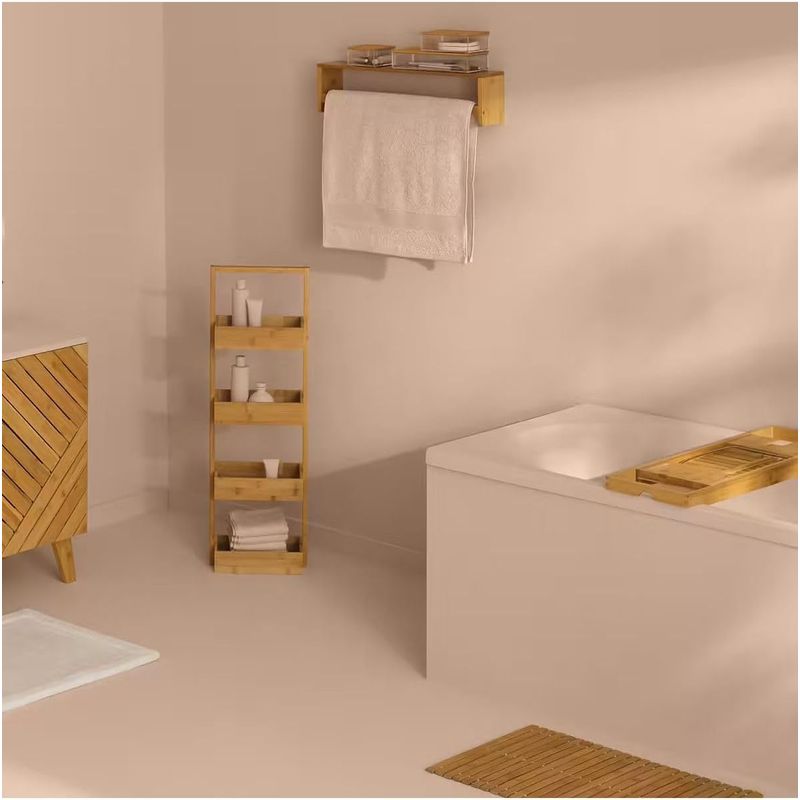 Casa si Gradina - Mobilier - Mobilier baie - Corpuri baie - Etajera 5Five Tidy Box cu 4 rafturi, bambus, 35x33x144 cm, natur - Infinity.ro