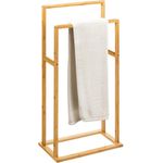 Casa si Gradina - Sanitare - Suporturi si accesorii baie - Accesorii baie - Suport prosoape 5Five Bamboo, 2 brate, bambus, 42x24x82 cm, maro - Infinity.ro