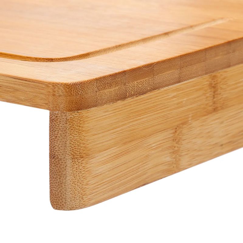 Casa si Gradina - Mobilier - Seturi de mobilier - Seturi bucatarie - Tocator bucatarie 5Five Bamboo cu sant de colectare, bambus, 45x34 cm, natur - Infinity.ro