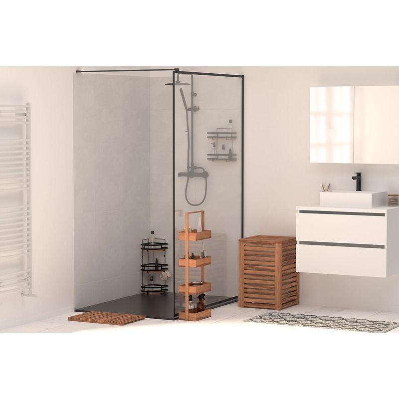 Casa si Gradina - Sanitare - Suporturi si accesorii baie - Accesorii baie - Gratar dus 5Five Acacia din lemn de salcam, antiderapant, 53x36x3 cm, natur - Infinity.ro