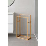 Casa si Gradina - Sanitare - Suporturi si accesorii baie - Accesorii baie - Suport prosoape 5Five Bamboo, 2 brate, bambus, 42x24x82 cm, maro - Infinity.ro
