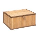 Casa si Gradina - Mobilier - Organizare si depozitare - Organizatoare pentru sertare si dulapuri - Set 3 cutii dreptunghiulare 5Five din bambus, marimi S-M-L, 32x25x16 cm, natur - Infinity.ro