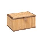 Casa si Gradina - Mobilier - Organizare si depozitare - Organizatoare pentru sertare si dulapuri - Set 3 cutii dreptunghiulare 5Five din bambus, marimi S-M-L, 32x25x16 cm, natur - Infinity.ro