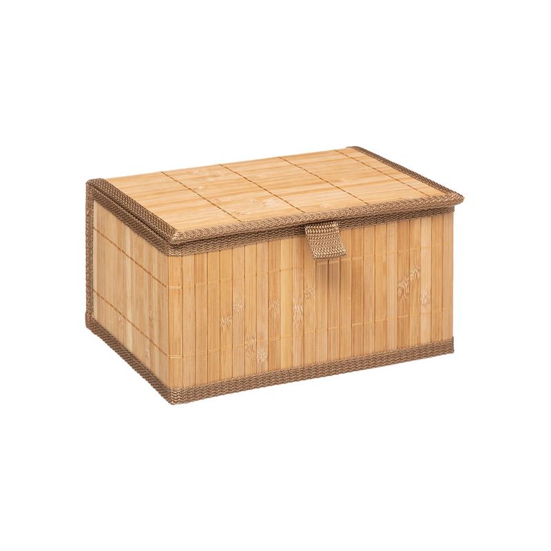 Casa si Gradina - Mobilier - Organizare si depozitare - Organizatoare pentru sertare si dulapuri - Set 3 cutii dreptunghiulare 5Five din bambus, marimi S-M-L, 32x25x16 cm, natur - Infinity.ro