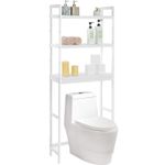 Casa si Gradina - Mobilier - Mobilier baie - Corpuri baie - Raft de depozitare pentru baie, suprapunere peste masina spalat sau vas WC, din bambus, rafturi reglabile, 26x63x163 cm - Infinity.ro