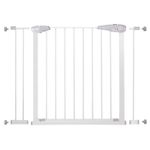 Petshop - Accesorii petshop - Jucarii animale - Jucarii educative - Poarta de siguranta Safety Gate pentru scari, ajustabila 97-106 cm, din otel, alba - Infinity.ro