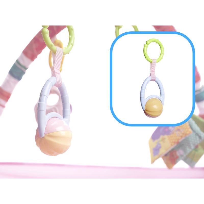 Petshop - Accesorii petshop - Jucarii animale - Jucarii educative - Tarc de joaca pentru bebelusi, 76x76x50 cm, roz – cu jucarii, mingi si arcade interactive - Infinity.ro