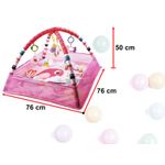 Petshop - Accesorii petshop - Jucarii animale - Jucarii educative - Tarc de joaca pentru bebelusi, 76x76x50 cm, roz – cu jucarii, mingi si arcade interactive - Infinity.ro