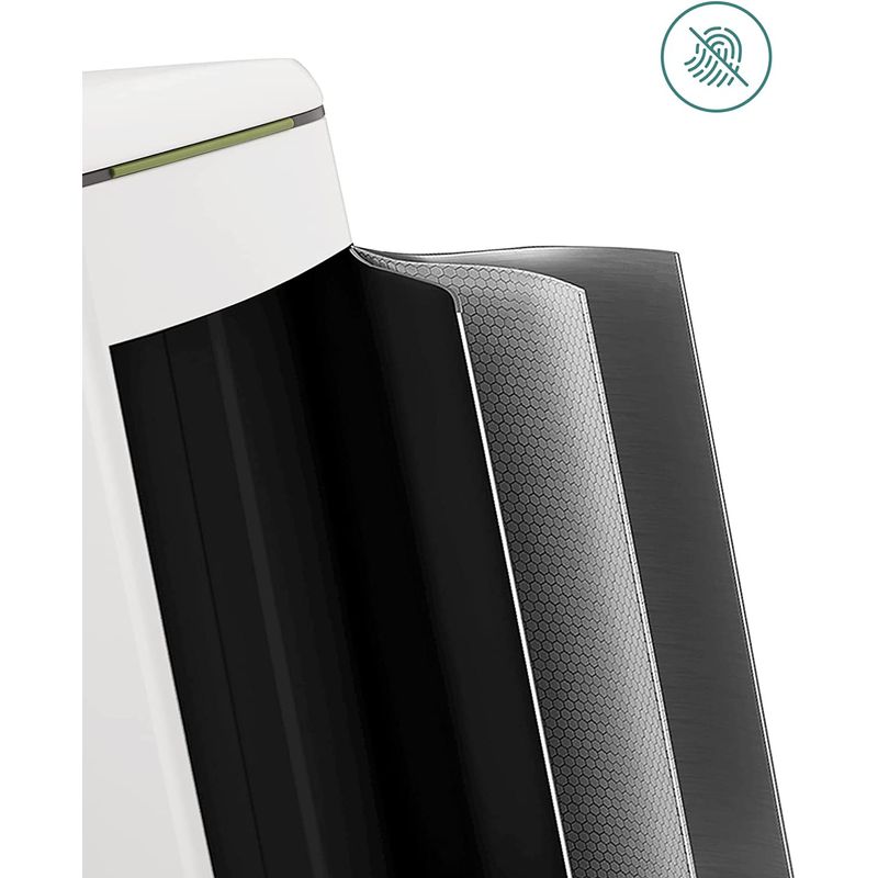 Casa si Gradina - Mobilier - Organizare si depozitare - Cosuri de gunoi - Cos de gunoi din inox cu 2 galeti interioare, colectare selectiva, 2x20 litri, alb - Infinity.ro